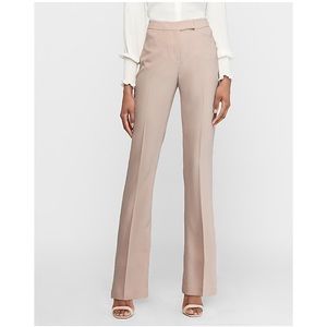 EXPRESS Mid Rise Slit Back Barely Boot Pant